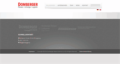 Desktop Screenshot of domberger.eu