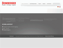 Tablet Screenshot of domberger.eu